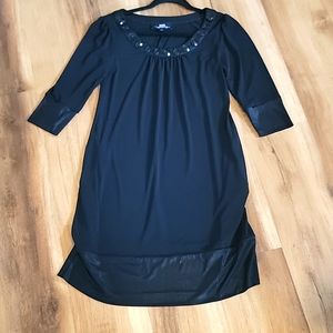 B.Moss black 3/4 sleeve dress
